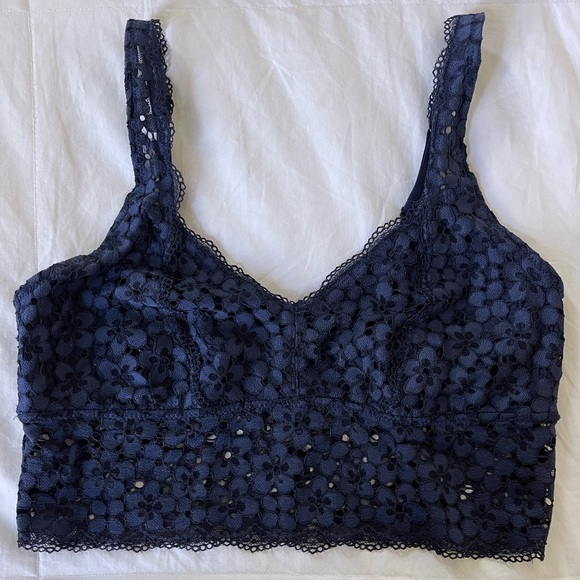 Aerie Navy Lace Bralette Medium - Picture 2 of 3